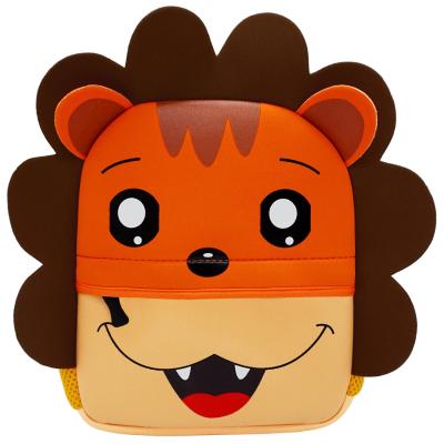 China Neoprene backpack boy and girl bags kindergarten education waterproof baby backpack tide cartoon printing early children animal school bag for sale