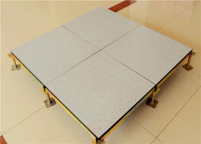 China Office building PVC Anti Static Floor Tiles Little cymbidium , Raised Access Flooring Systems for sale