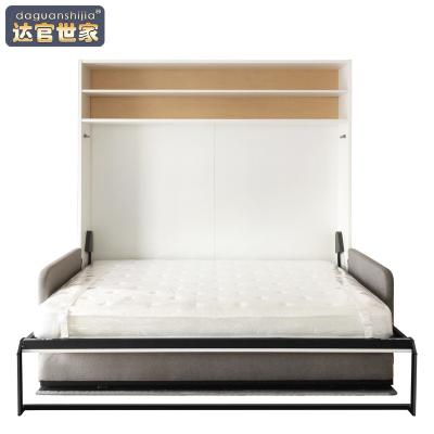 China Hot Sale High Quality Foldable Wall Mechanism Bed Customized Modern Murphy Bed With Sofa for sale