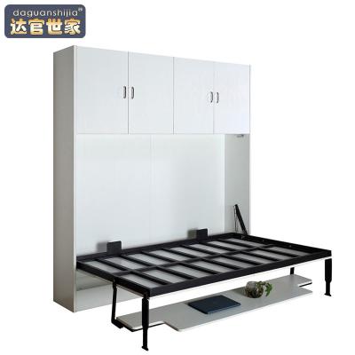 China Apartment Foldable Lightweight Space Saving Invisible Folding Double Bed for sale