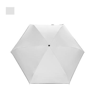 China Custom LOGO Pocket Light Customized Special MINI 5 Times Portable UV Sun Umbrella for sale