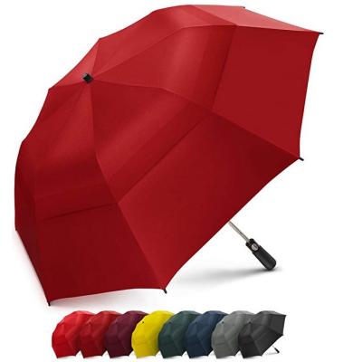 China Special Customized Customized Canopy 2 Folding Automatic Open Strong Waterproof Golf Rain Double Umbrellas for sale