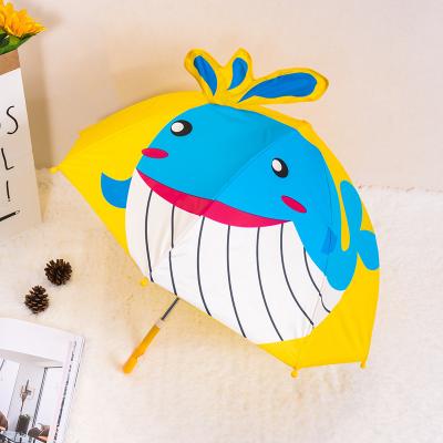 China Customized Cute Promotional Cartoon Children's 8K Special Eyes Straight Colorful Umbrella for sale