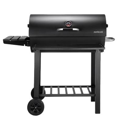 China Meritcook Premium Grill SS304 Adjustable Size BBQ Grills Garden Outdoor Backyard Foldable Portable Barrel Cart Smoker Charcoal BBQ Grill for sale