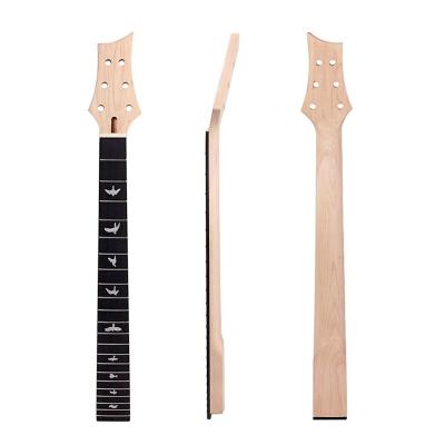 China Unfinished Electric Guitar Neck Replacement Guitar Neck 22 Fret Rosewood Fretboard Bird Inlay (25.5inch) for sale