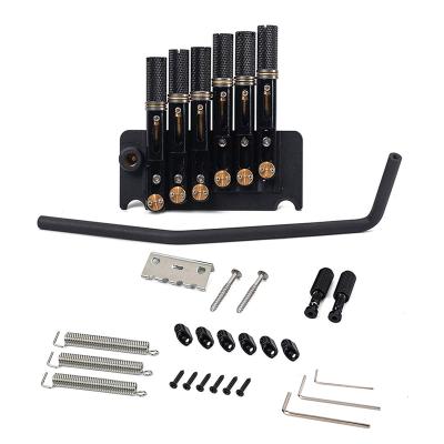 China GUITAR Alnicov 6/7/8/String Guitar Bridge Tremolo Headless System with Tailpiece for Electric Guitar Replacement for sale