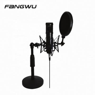 China Condenser Microphone Factory Kareoke Recording Custom Wired Microphone With Stand For Singing for sale