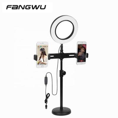 China Conveninet Makeup Ring Light Selfie Stand For Latest Dimmable Desk Phone Live Streaming for sale