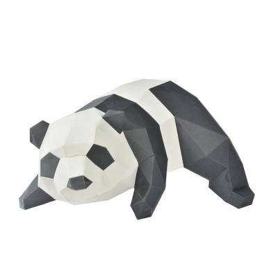 China Custom Model Origami Toy Cardboard Art Ornaments DIY Panda Paper Crafts Cute From China 3D Paper for sale