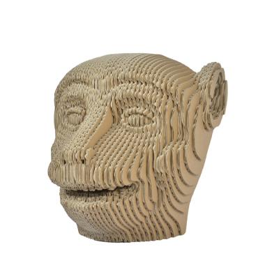 China Europe Handmade 3D Monkey Shapes DIY Pulp Craft Home Office Decoration Paper Artifacts for sale