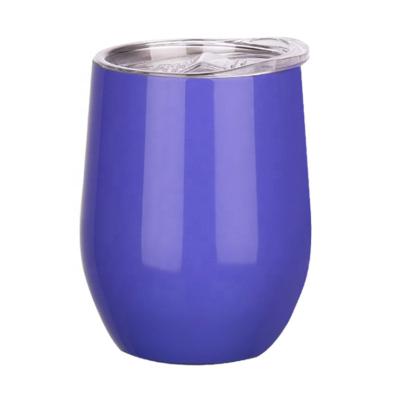 China Hot Selling Amazon Custom Logo Wall Mount Stainless Steel Sip 12oz Wine Cups In Bulk Viable Double Tumbler for sale