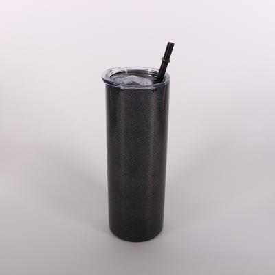 China Factory Supply 20oz 30oz Viable Sublimation Glitter Tumbler Heat Press Sublimation Tumblers for sale