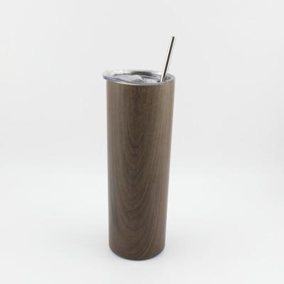 China 20oz 30oz Sublimation Bulk Lean Straight Tumbler Viable Stainless Steel Tumblers With Lid And Straw for sale