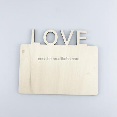 China Sublimation Blank Minimalist MDF Welcome Sign Wooden Door Hangers for sale