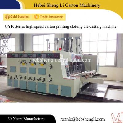 China Corrugated Box Printing Slotting Printing 4 Rotary Die Cutting Machine Factory Price Corrugated Line Fruit Cardboard Line Die Cutting Machine Combo for sale