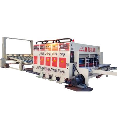 China Deli Corrugated Cardboard Printing Automatic Flexo Printer Slotter Die Cutter Machine for sale