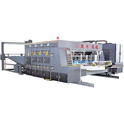 China Line Feeding Multi Color Corrugated Cardboard Flexo Printing Slotter Die Cutting Machine for sale