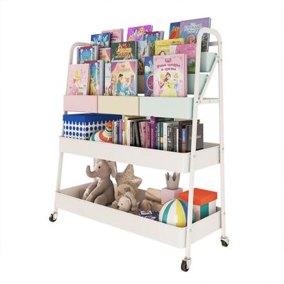 China 2021 modern new toy storage rack baby toy cabinet for sale