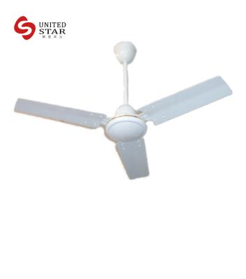 China White Hotel Ceiling Fan Metal Air Cooling Fan 65 Free Spare Parts, Overseas Call Centers Ceiling Fan With High RPM 220 Unitedstar for sale