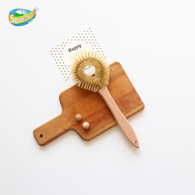 China Customized Kitchen Factory Fiber Pot Dish Viable Hot Selling Customized Washing Cleaning Brush for sale