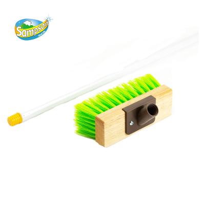 China Sustainable Multifunctional Industrial Heavy Wood Block Pile Floor Stiff Garden Rubbing Sweep Dust Sweep Cleaner BroomTools for sale