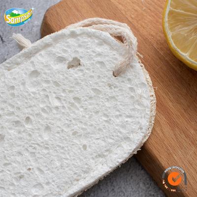 China Viable Natural Double Layer Cellulose Loofah Scouring Pad Loofah Kitchen Loofah Sponge Scrubber for sale