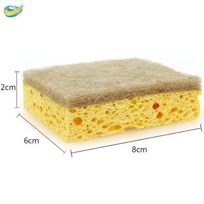 China Best Sustainable Selling Magical Natural Sisal Fiber Dish Sponge Dish Scrubber for sale