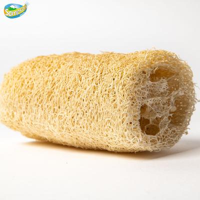 China Sustainable 100% Bamboo Plastic Loofah Factory Free Kitchen Durable Non-Smell Cleaning Sponge With Cocking Rope for sale