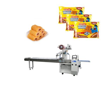 China Automatic-Horizontal Fully Automatic Horizontal Moon Cake empaquetadora biscuit food packaging machine for sale