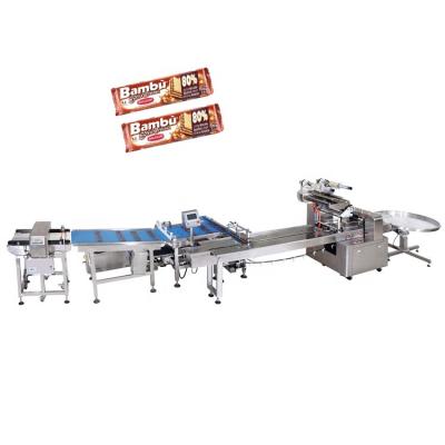 China Food Cookie Candy Cheese Energy Chocolate Protein Granola Bar Packaging Machine for sale