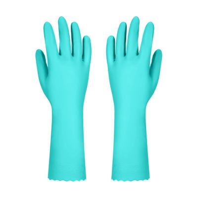 China Customizable House Kitchen Color Kitchen Washing Household Long Latex Waterpoof Cleaning Gloves for sale