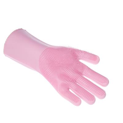 China House Kitchen Food Grade Fruit Washing Waterproof Home Oven Cleaning Plastic Silicone Kitchen Gloves for sale