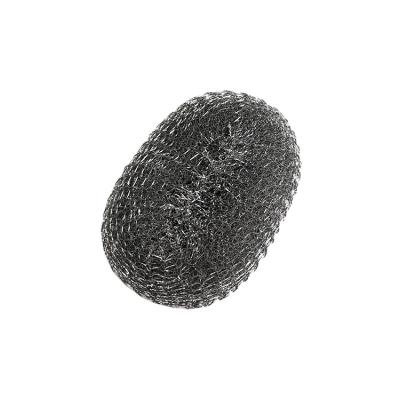 China Durable Galvanized Iron Mesh Scourer Oval Wire Rope Cleaning Ball For Kitchen Cleaning for sale