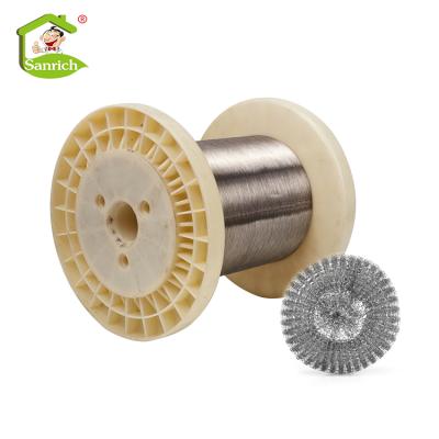 China Sustainable 0.20mm Galvanized Scrubber Ball Cleaning Raw Material For Kitchen Cleaning for sale