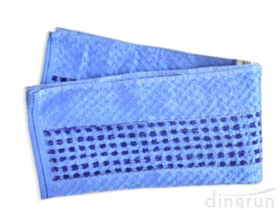 China 48*70cm	Blue Color Kitchen Tea Towels Quick Dry Waffle Weave for sale