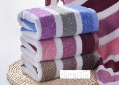 China Super Hygroscopicity / Stripe Design Terry Compact Sport Towel For Gym 35 * 75cm for sale