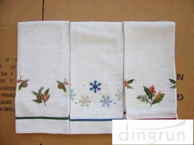 China Lightweight Kitchen Tea Towels Good Water Absorbent Machine Washable for sale