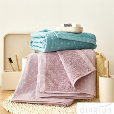 China Japan cotton Jacquard Hand Towel Face Towel Breathable Skin Gauze Bath Towel for sale