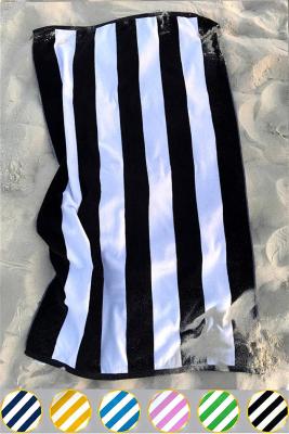 China 100% Cotton Stripe Designed Beach Towel Bath Towel For Beach Bath Pool for sale