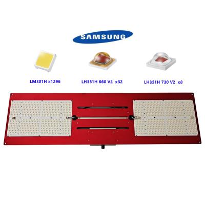 China Seed Starting LM301H High Quality Cascadable QB648 350R Grow Light With Red Heatsink And Driver From INVENTRONICS for sale