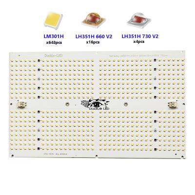 China High quality Samsung LM301H LH351H 660nm Diablo LED PCBA QB648 Alum board with correct spectrum in the whole array for sale