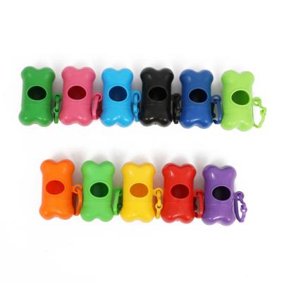 China Viable Bone Shape Poop Bag Dispenser Dog Poop Bag Holder Dog Waste Bag Dispenser for sale