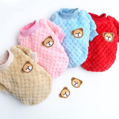 China Sustainable Dog Clothes Lovely Winter Pet Clothing Cotton Warm Pet Clothes For Dog And Cat for sale