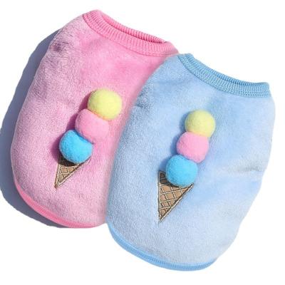 China Cute Puppy Clothes Autumn And Winter Pet Fleece Dog Clothes Viable Warm Clothes for sale