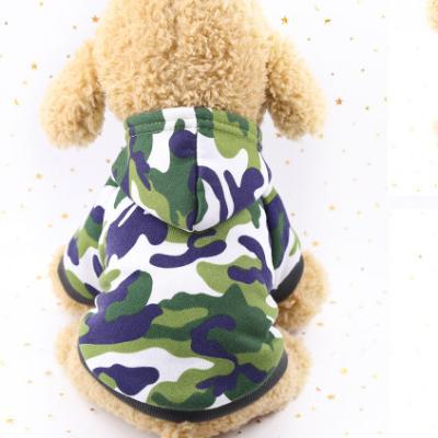 China Viable Dog Clothes Autumn Winter Camouflage Biped Hoodies Clothes Pet Cat New for sale