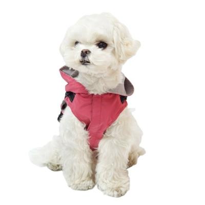 China Large And Medium Dog Traction Raincoat Stocked Waterproof Breathable Pet Clothes for sale