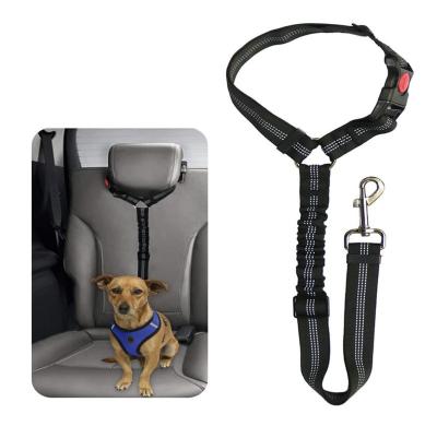 China DETACHED Adjustable Dog Safety Leads Car Vehicle Seat Belt Pet Seat Belt Dog Car Seat Belt for sale