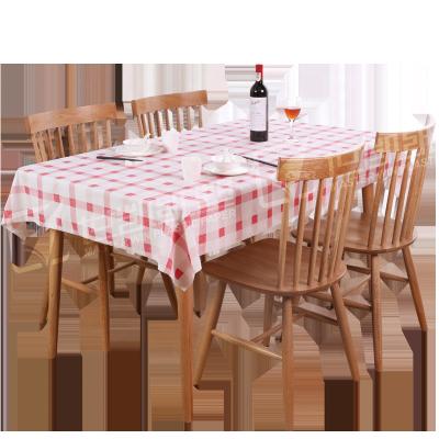 China Biodegradable Outdoor Picnic Party Plastic Table Cover Red And White Lattice Rectangular Disposable Table Cloth for sale