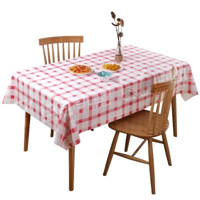 China Factory direct waterproof disposable plastic table cover dining table stone stone tablecloth for sale