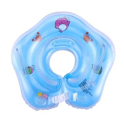 China Portable Baby Ring Baby Neck Inflatable Wheels Inflatable for Newborns Bathing Circle Safety Neck Float for sale